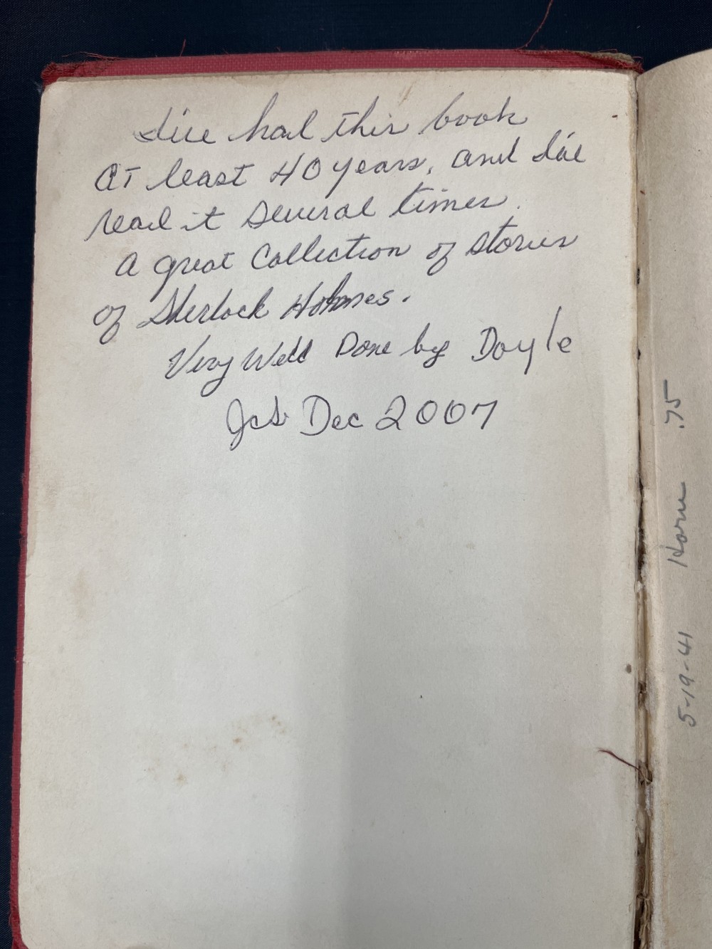 Vtg copy of Sherlock Holmes