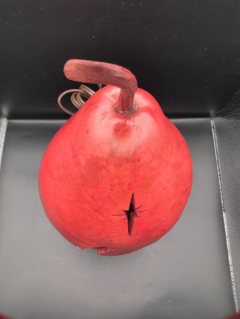 Handmade nativity gourd light