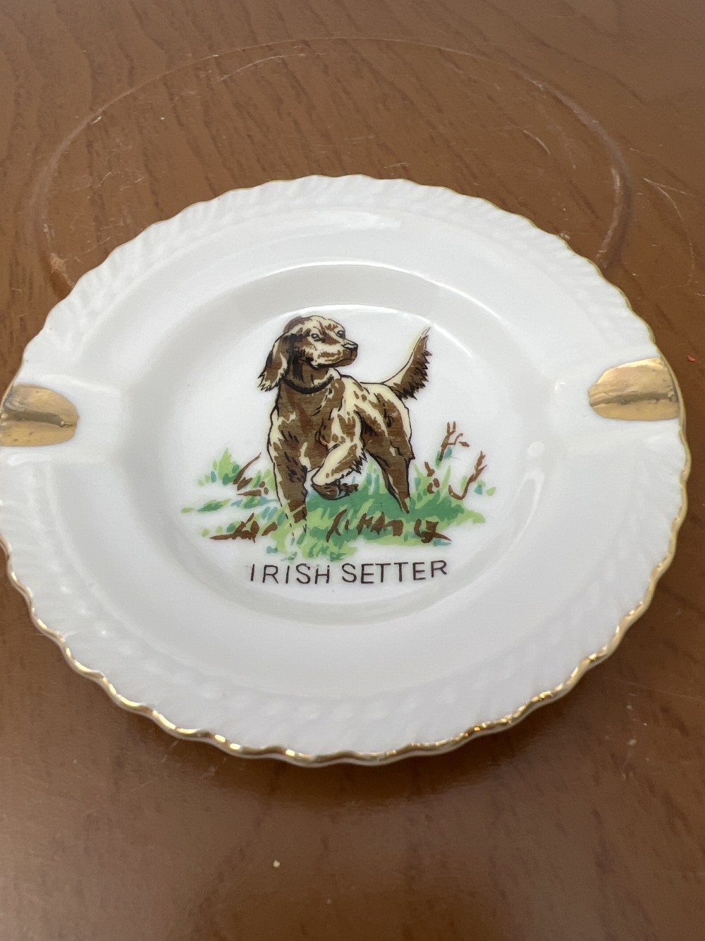 Irish Setter Dog Ashtray