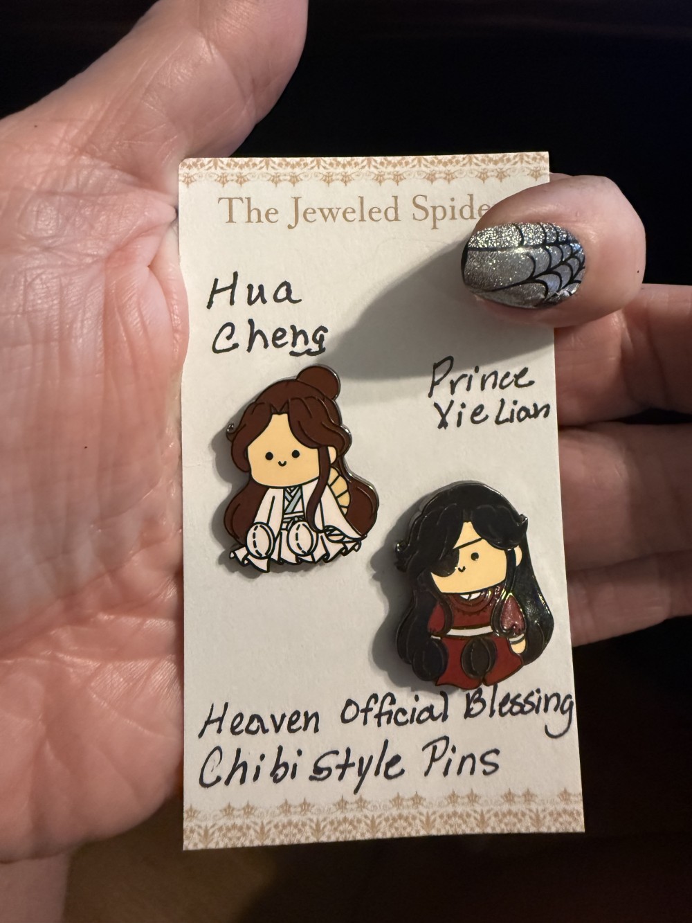 Xie Lian • Hua Cheng MXTX | TGFC Hualian, Kawaii Chibi Enamel Pin Kawaii Pin