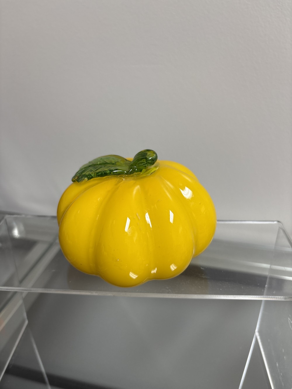 Glass Yellow Pumpkin