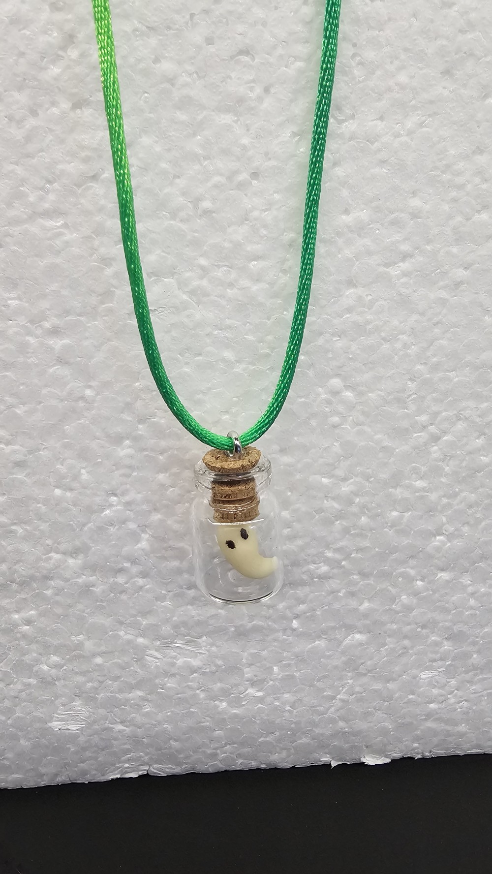 Ghost in a jar adjustable necklace
