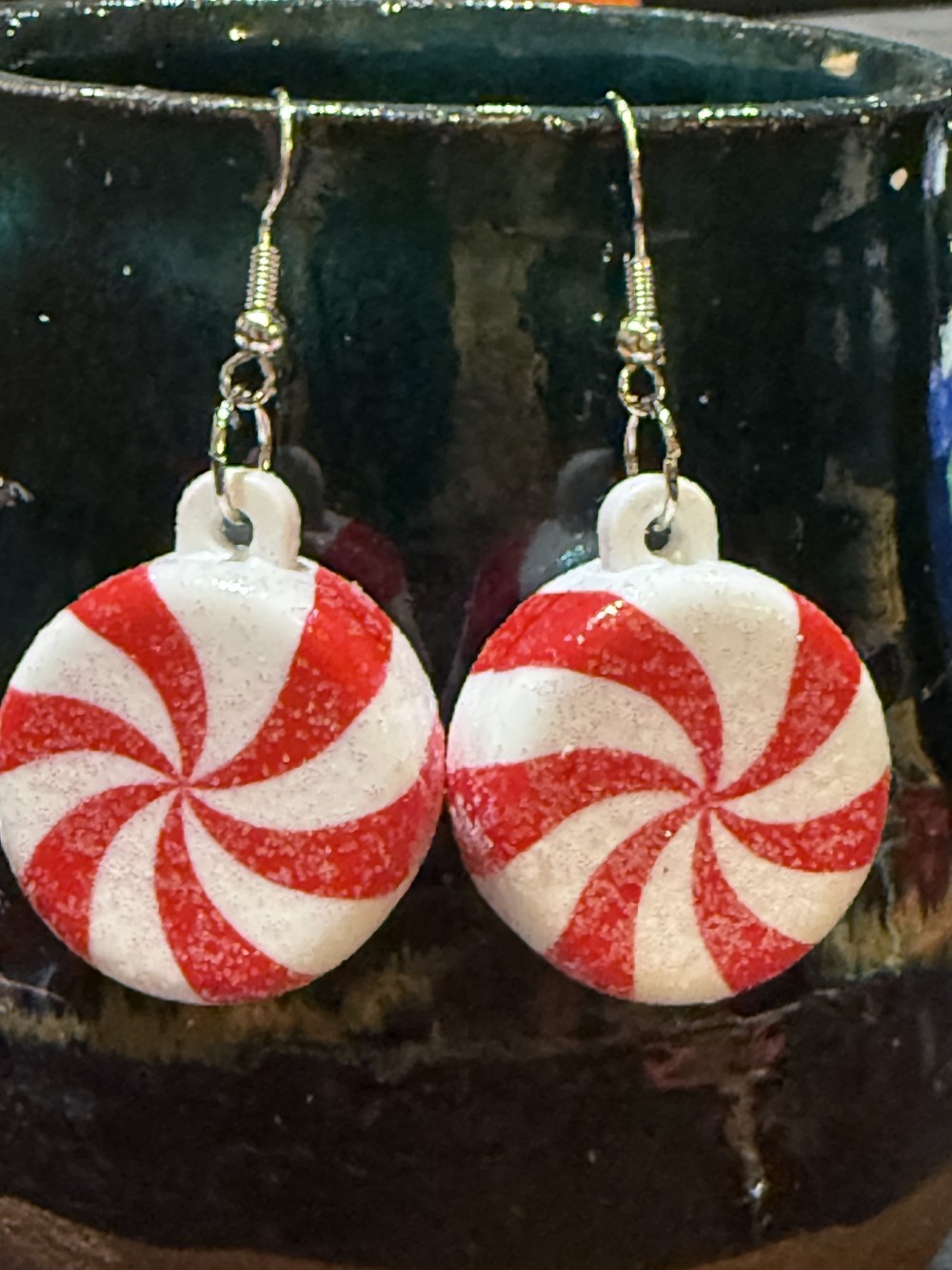 Earrings - Peppermint Candy, Candies