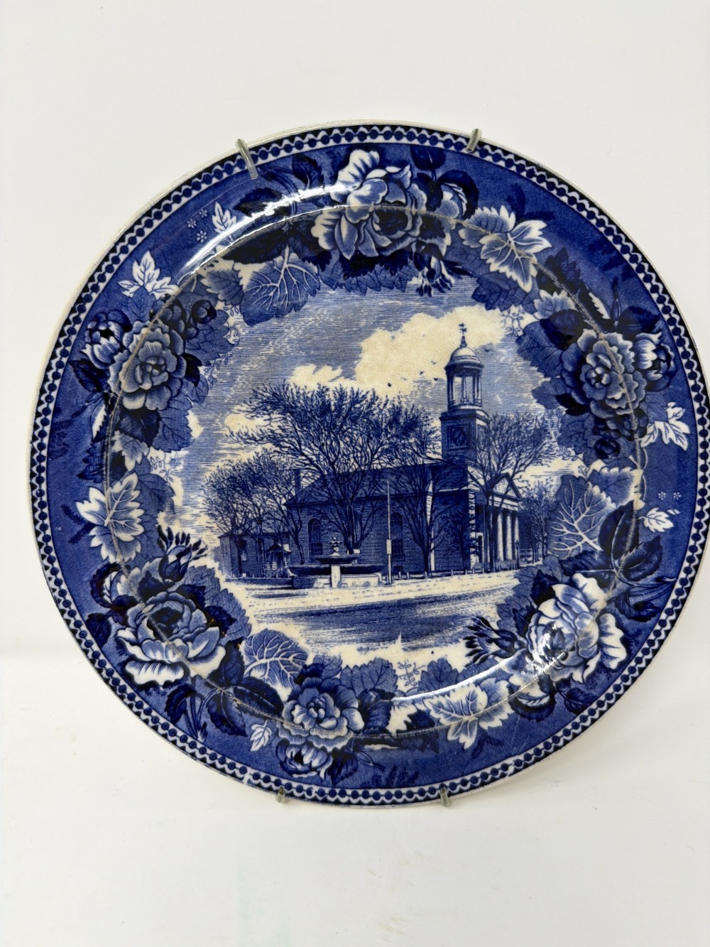 Antique Blue & White Wedgewood Plate