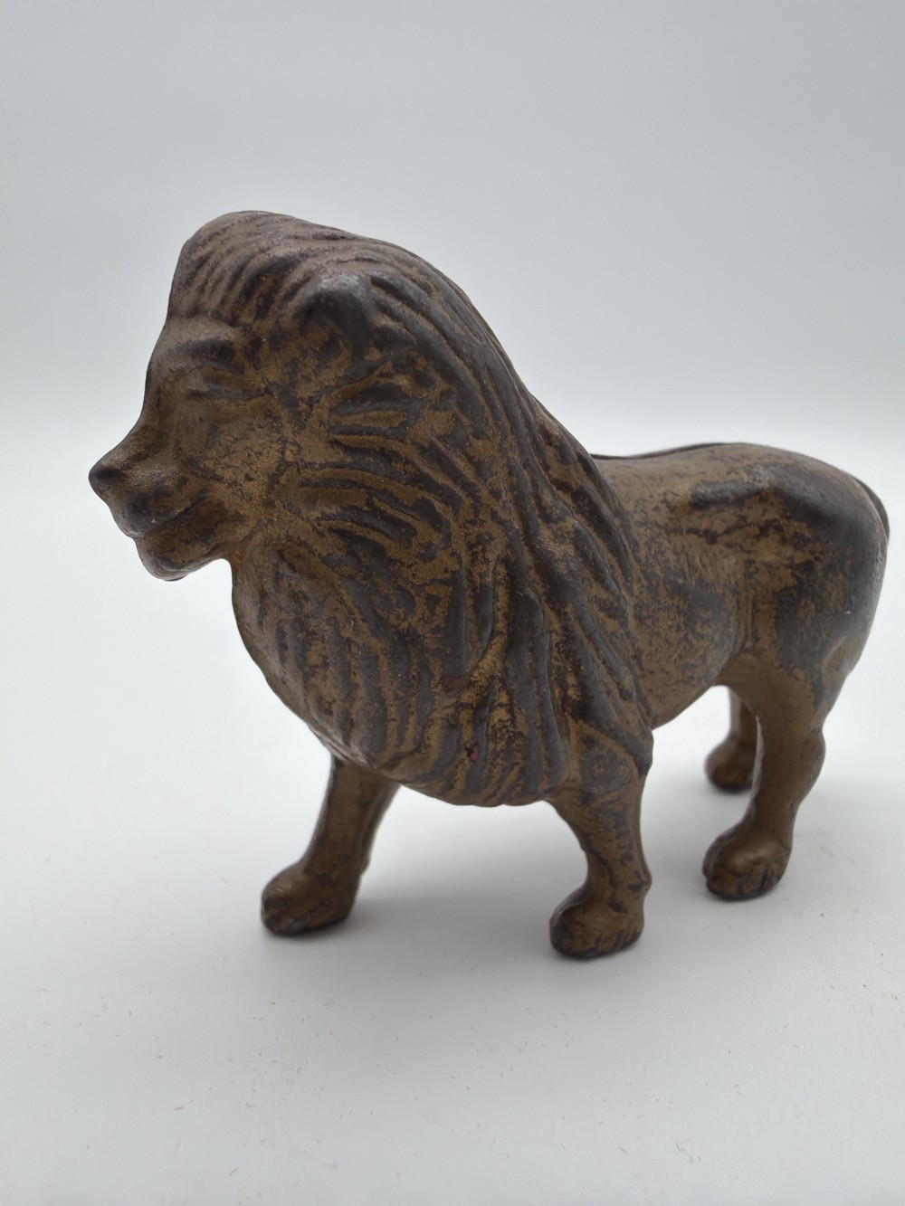 Mini Cast Iron Lion Bank