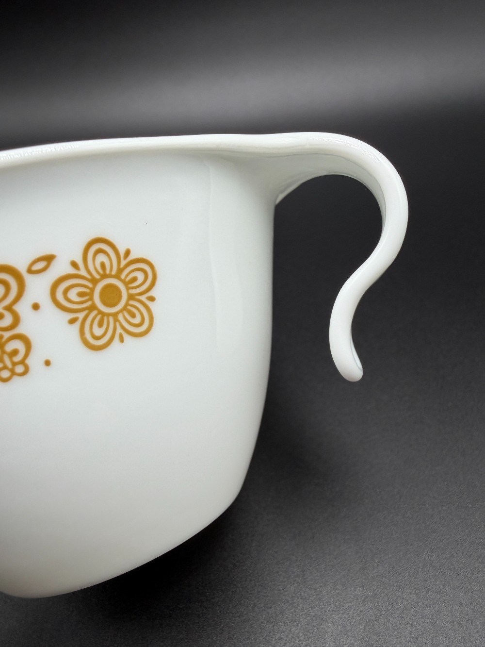 Vintage Corelle Butterfly Gold Hook Handle Teacup
