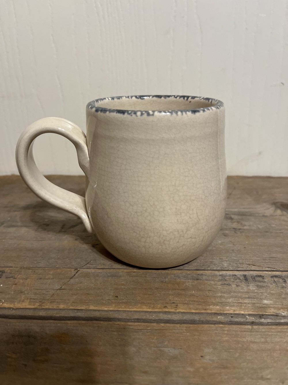 Vtg Casey Pottery Apple Mug - as is