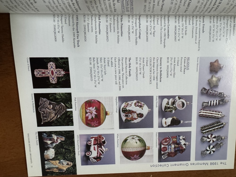 HB BOOK, KEEPSAKE ORNAMENTS COLLECTORS GUIDE