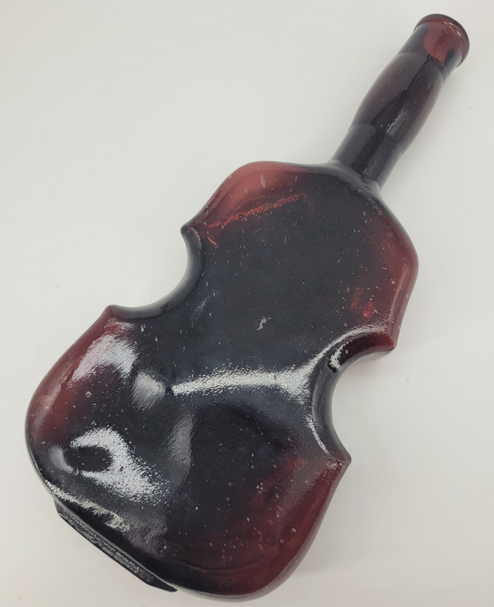 VTG 1950s Large Amethyst Violin Bottle