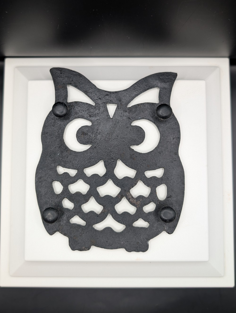 Cast iron Owl trivet