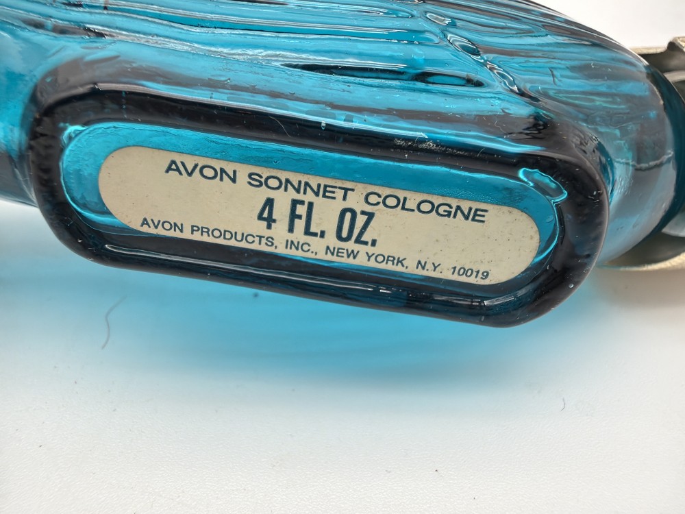Vintage Avon Peacock Sonnet Cologne Bottle – Blue Glass