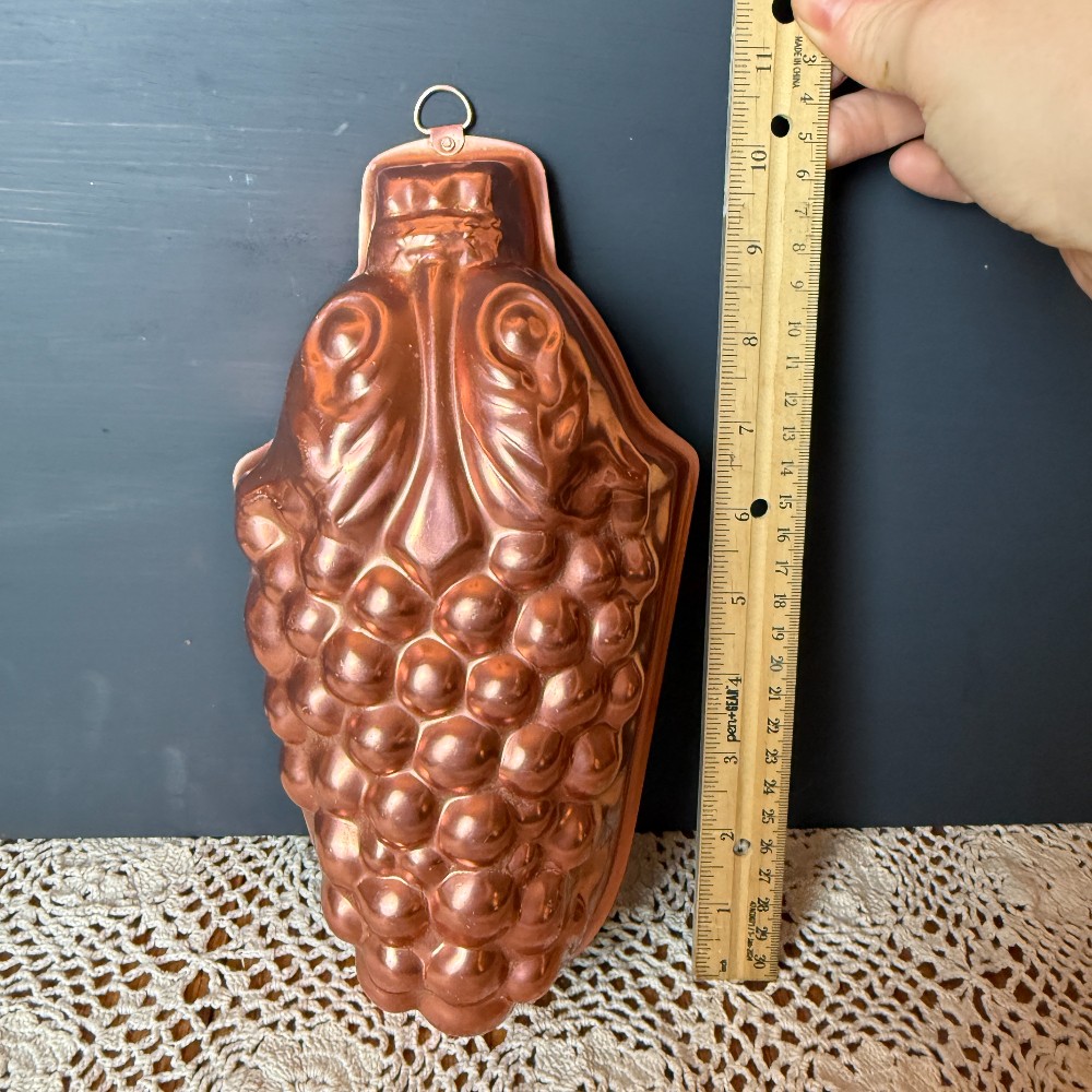 Copper Grape Cluster Mold Wall Hanging