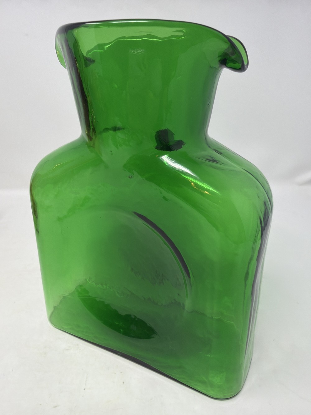 Blenko Emerald Green Water Bottle