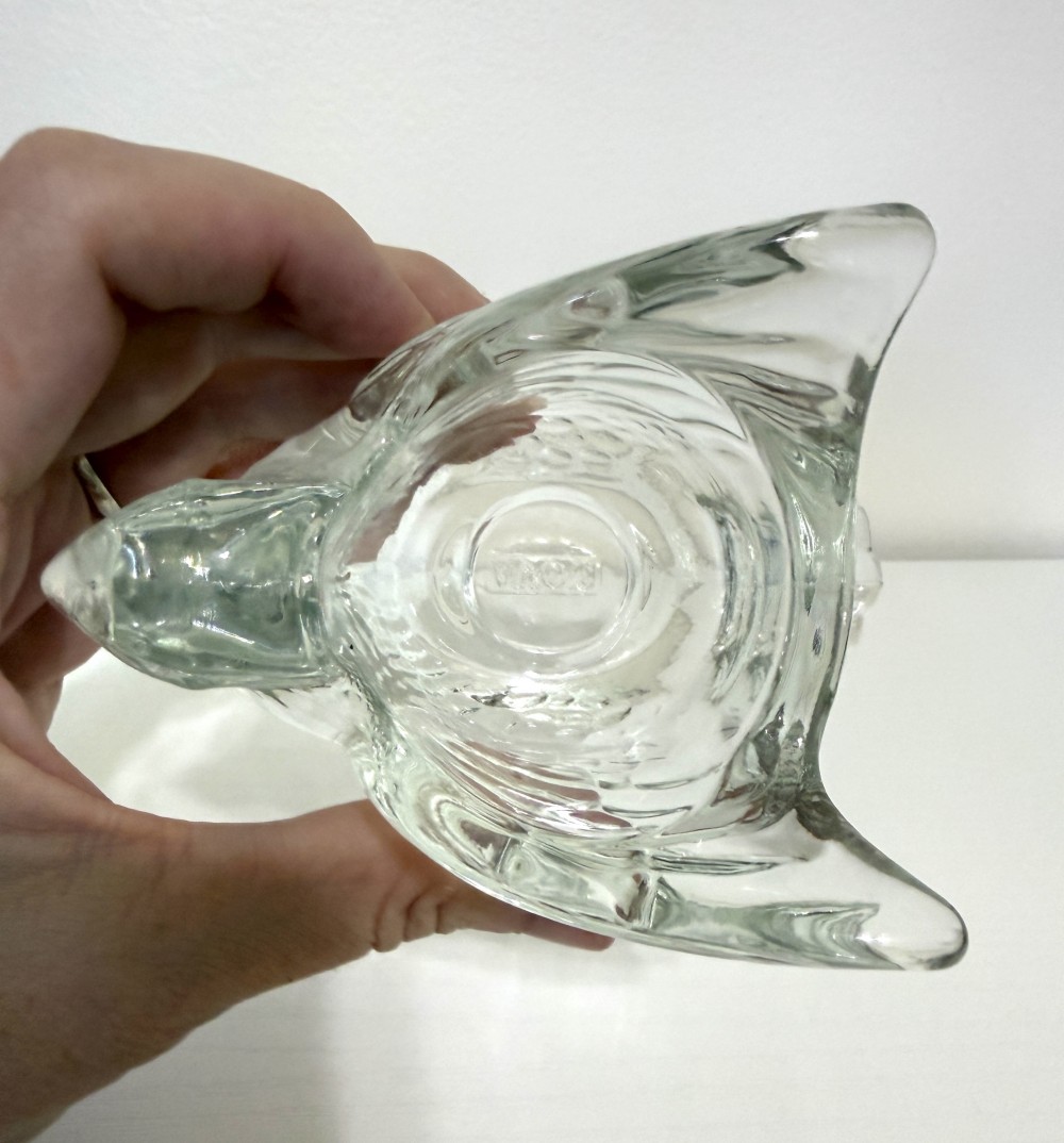 Avon 1978 glass Dove candle holder
