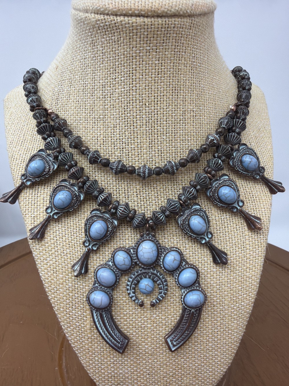 Shyanne Necklace w/Faux Turquoise