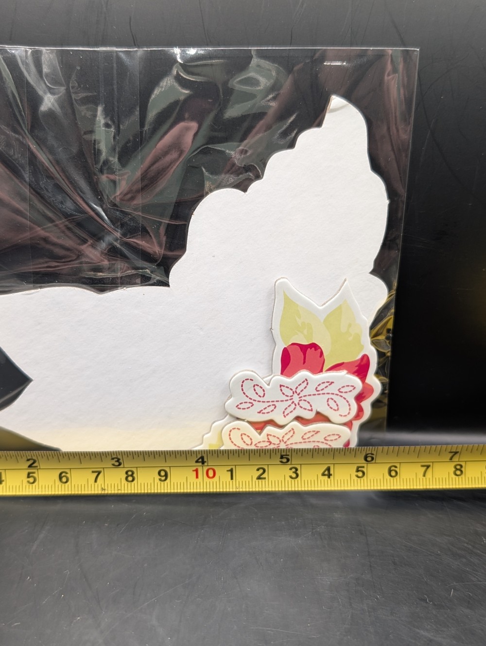Floral chipboard ephemera packet