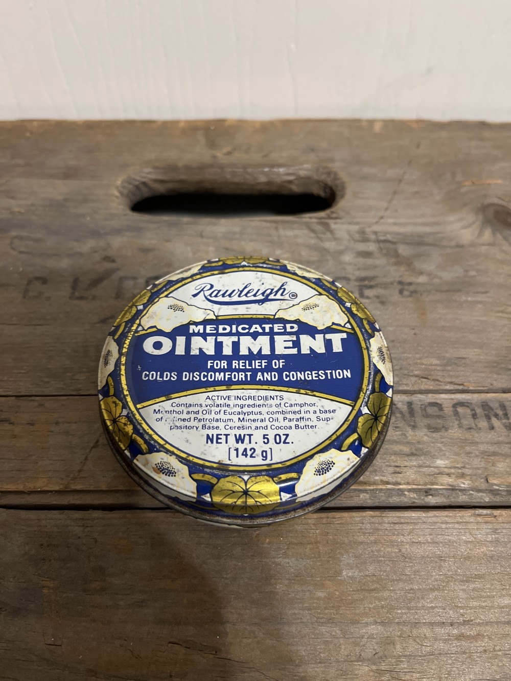 Vtg Raleigh Medicated Ointment tin