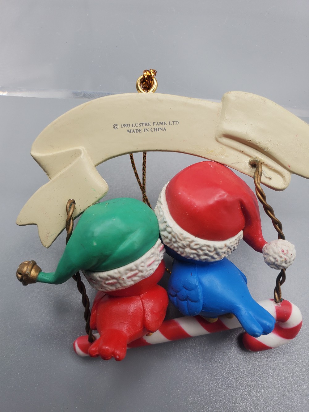 Vintage 1993 Lustre Fame Birds Christmas Ornament