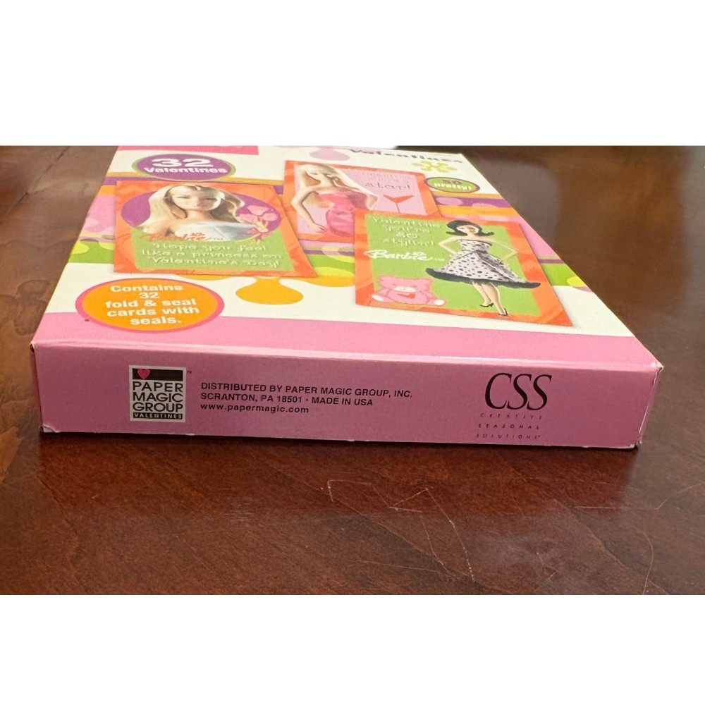 Vintage 2004 Barbie Valentines Cards Box - Sealed