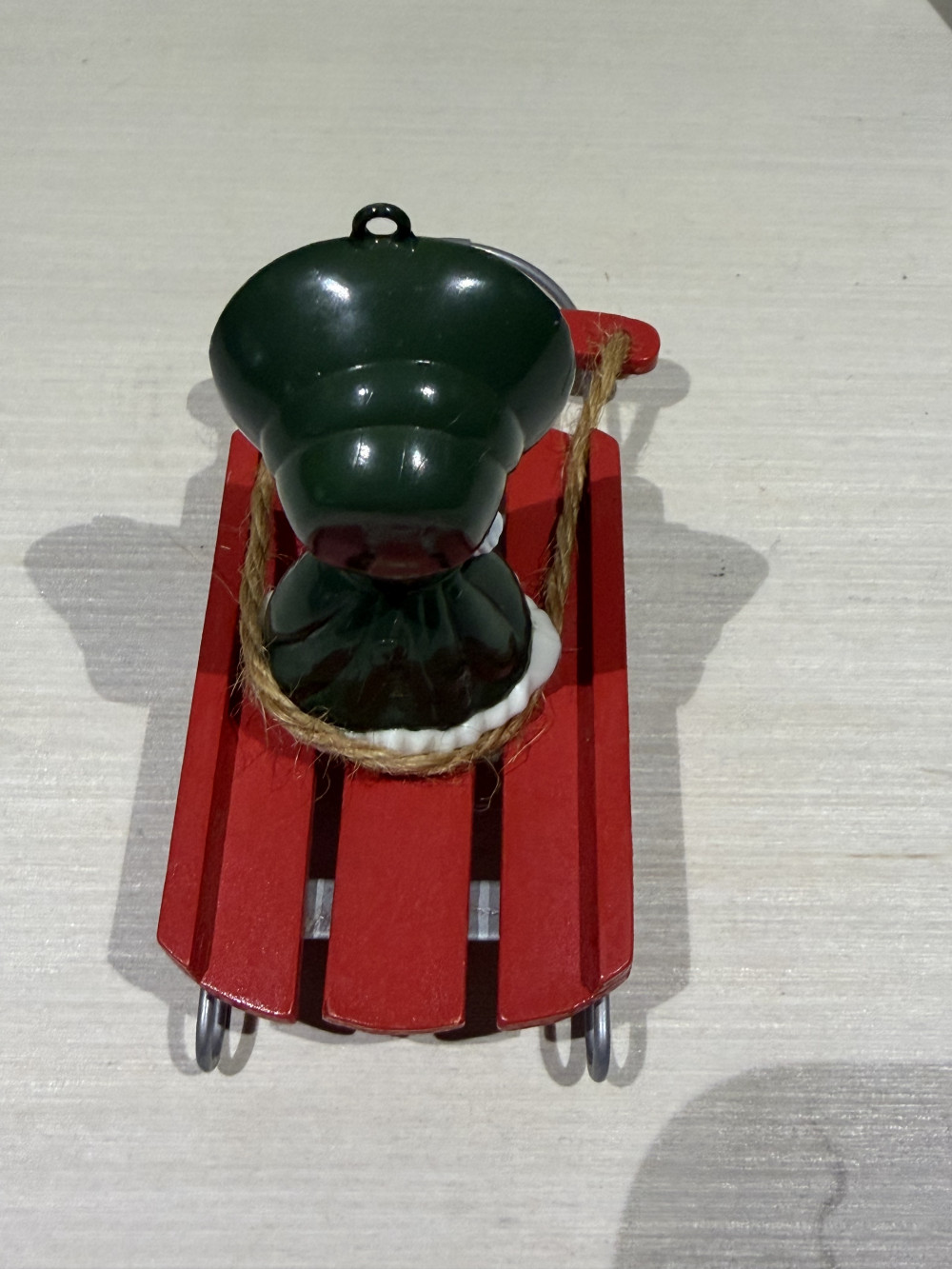 Vintage Caroler on a Sled Ornament 6’