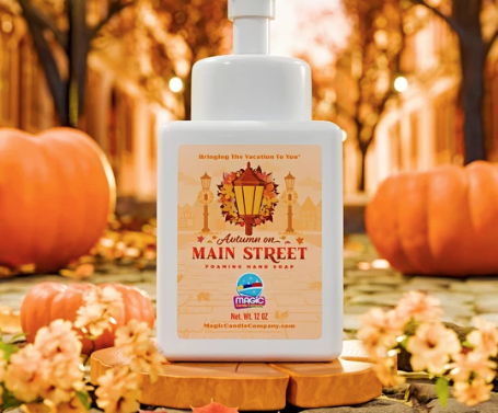 NEW!  Magic Candle Company hand soap:  Autumn on Main Street
