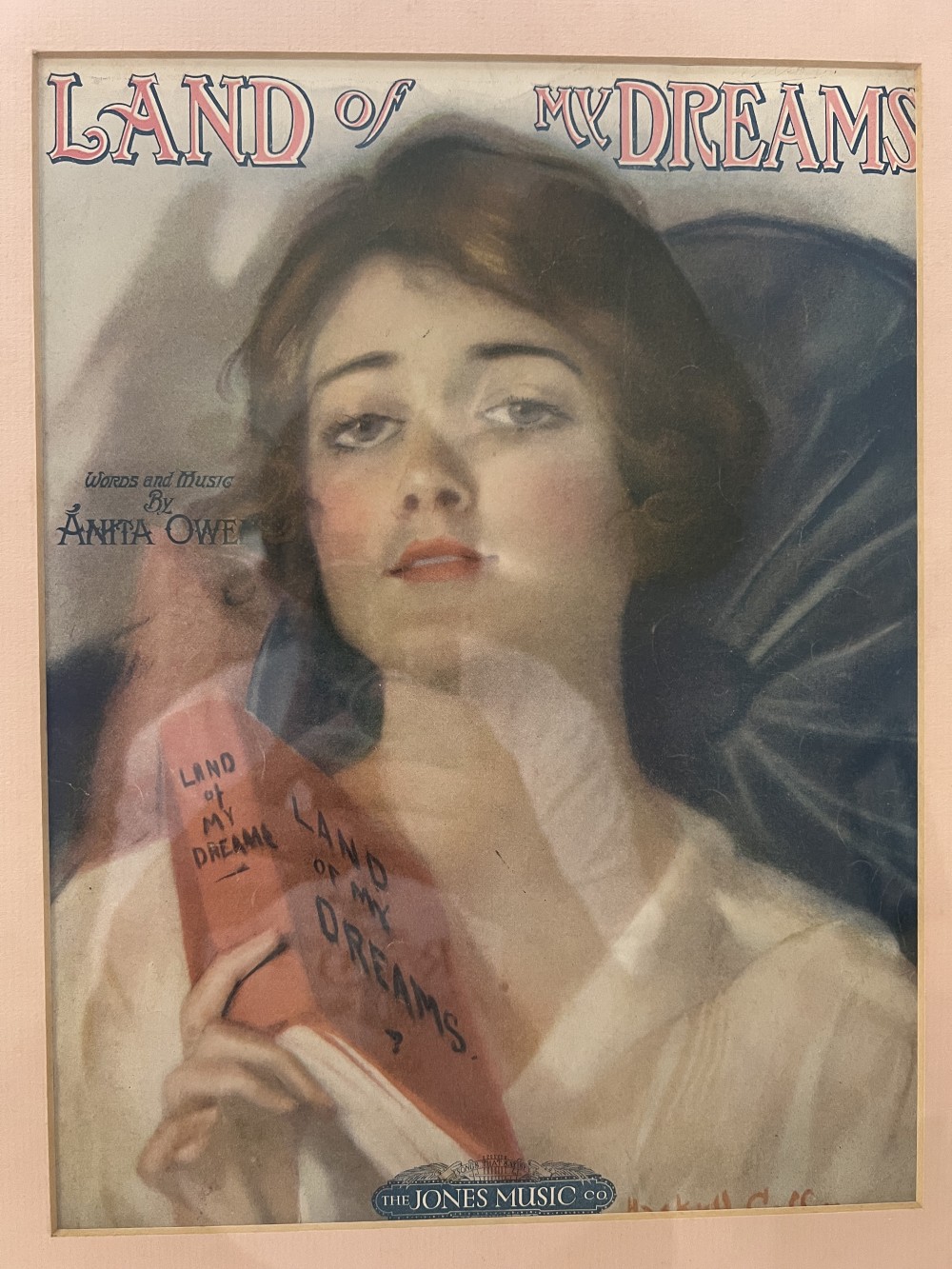 Land of My Dreams Sheet Music Cover Art by Anita Owe