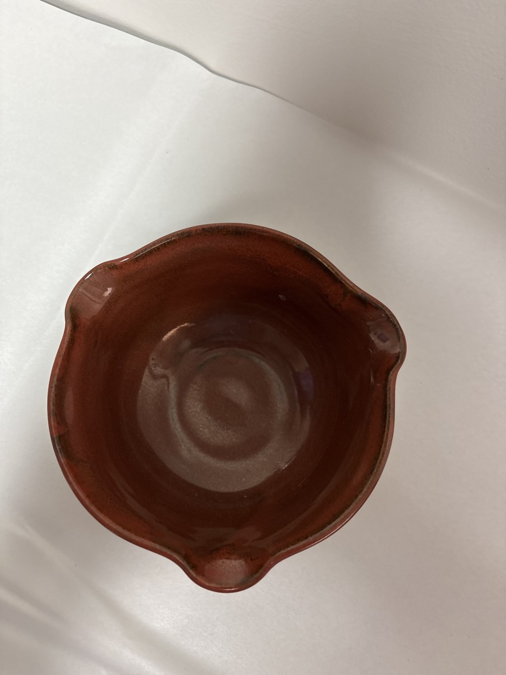 Studio Pottery Signed Pour Spout Bowl - ~5.5 inch D
