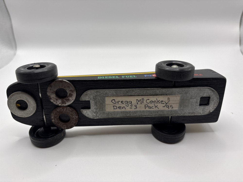 Boy Scouts Vintage Pinewood Derby Race Car Handmade 1970s