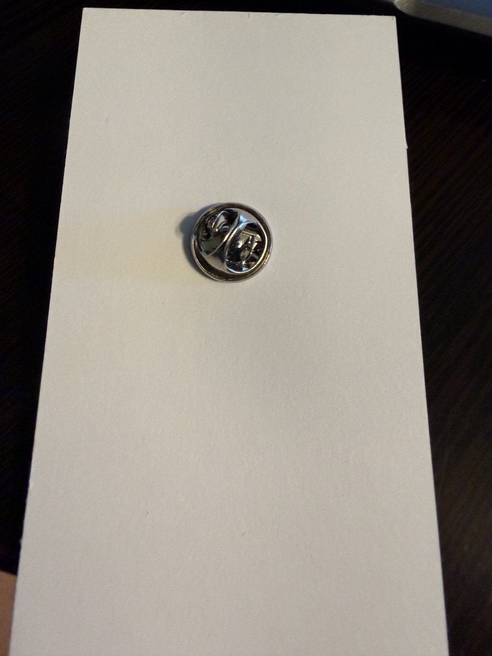 Eyeglass or ID Badge Holder Pin - Black Spider Round Loop