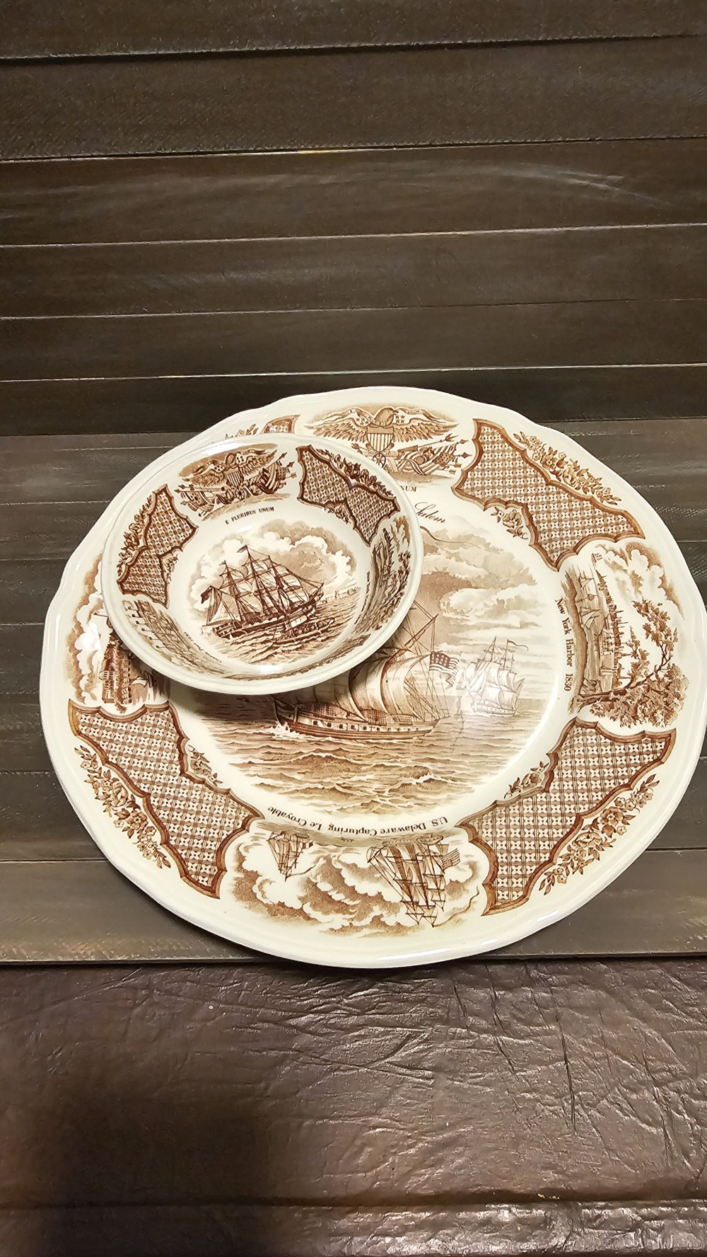 Vintage Alfred Meakin  plate and bowl