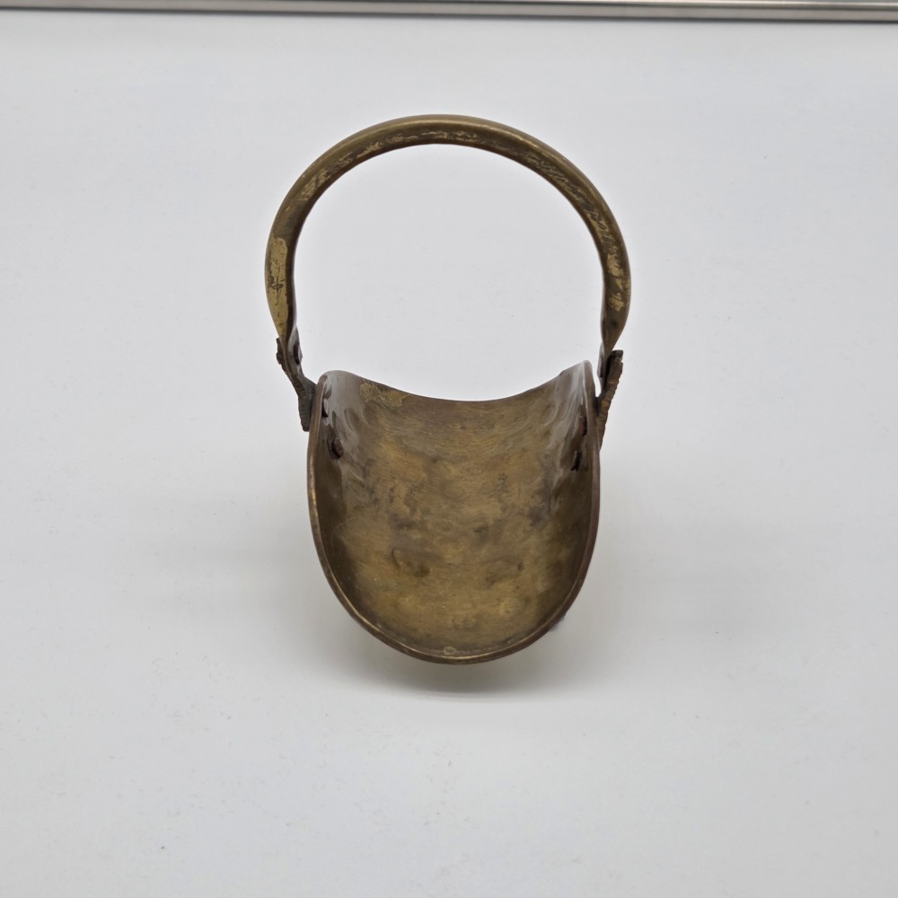 VTG Miniature Hammered Brass Hearth Scuttle