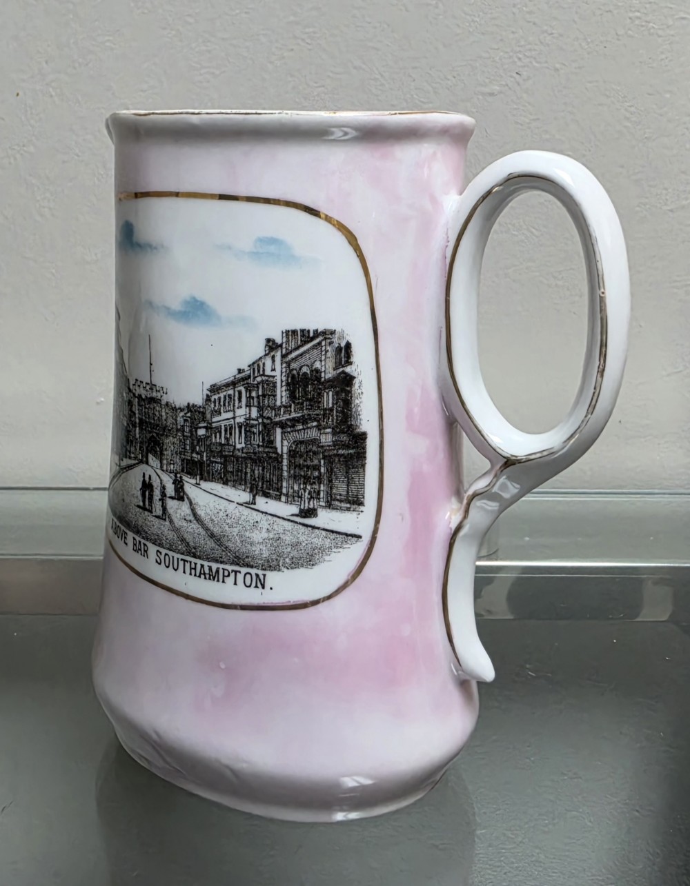 Pint Lustreware Souvenir Pitcher Above Bar Southampton
