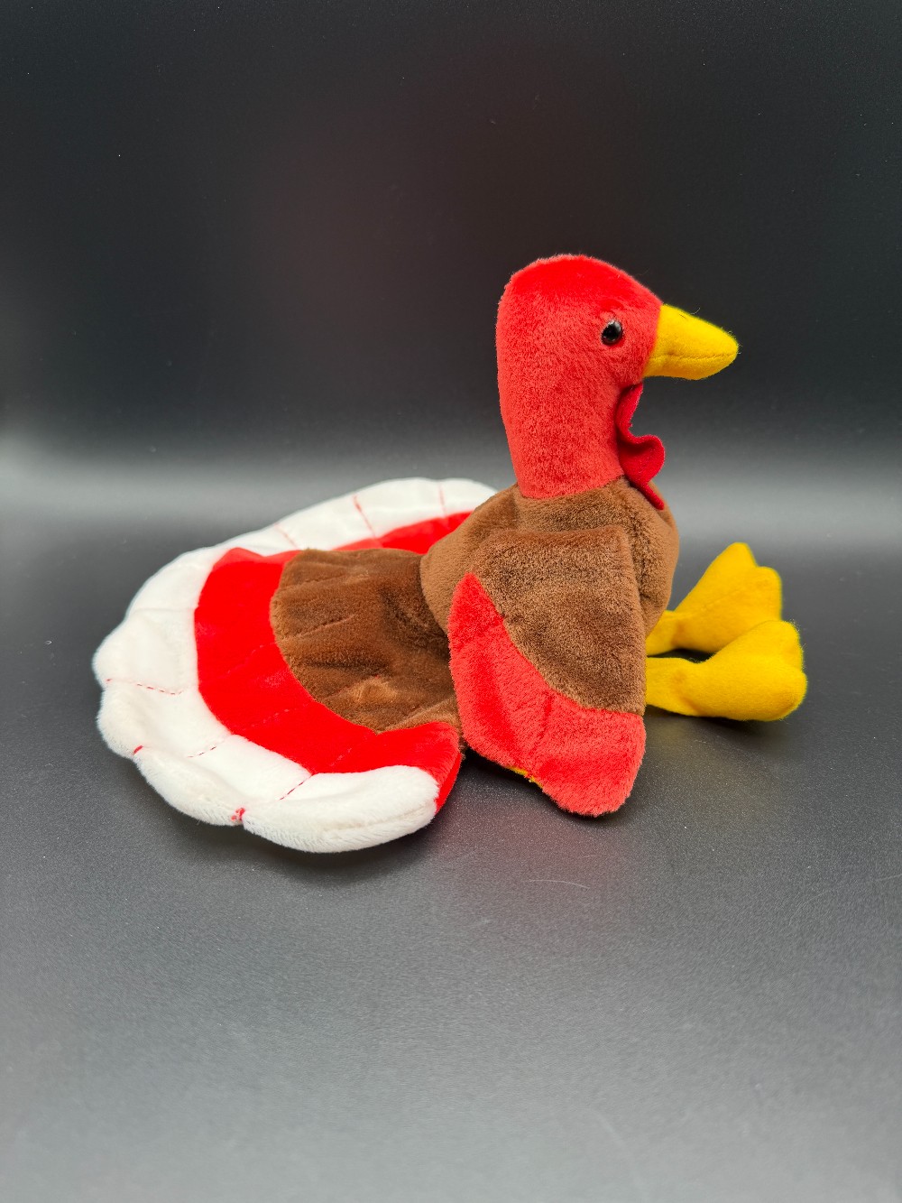 Vintage 1997 Ty Beanie Baby Gobbles the Turkey - Authentic 5th Gen Style 4034