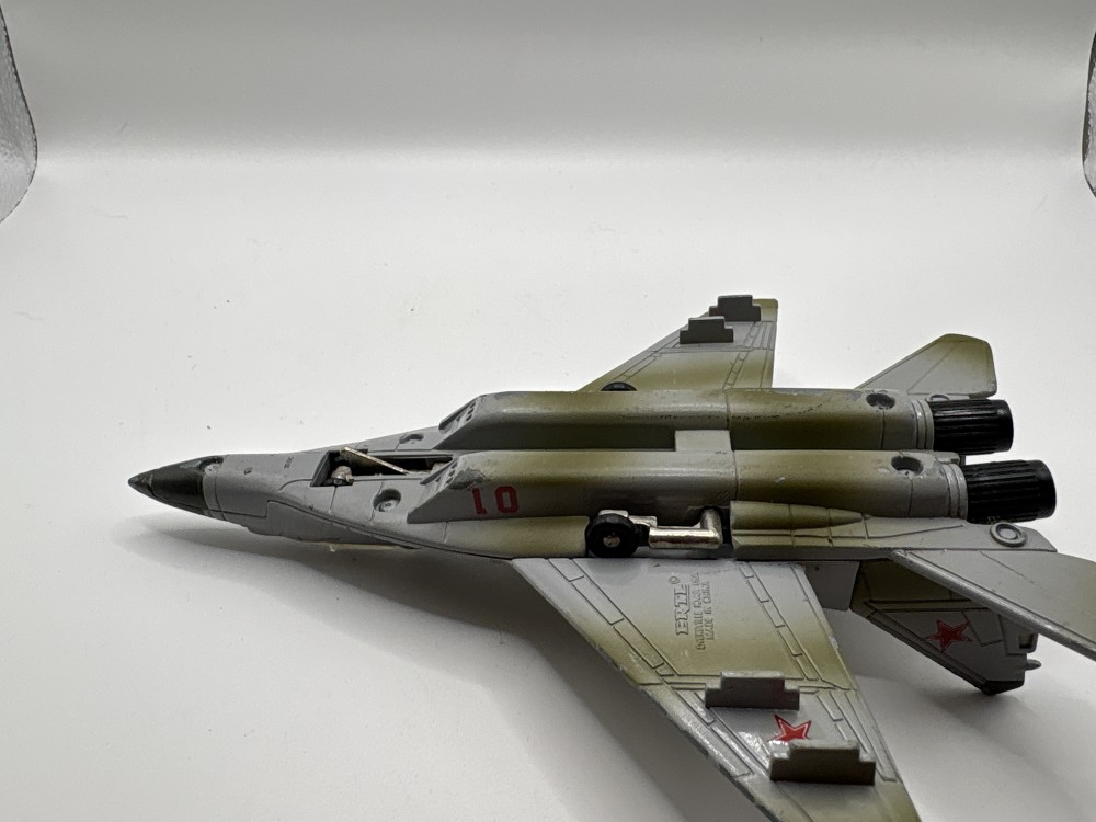 Mig 29 Grey and Silver Military Plane