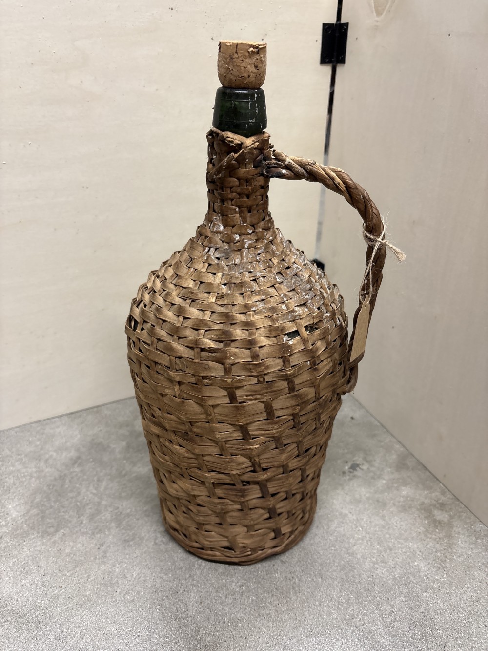 Wicker Wrapped Demijohn Jug