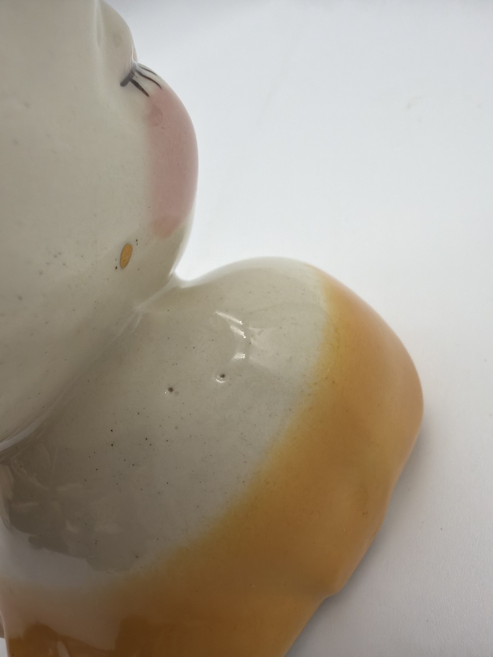 Vtg Gold Trim Lady Head Vase Japan