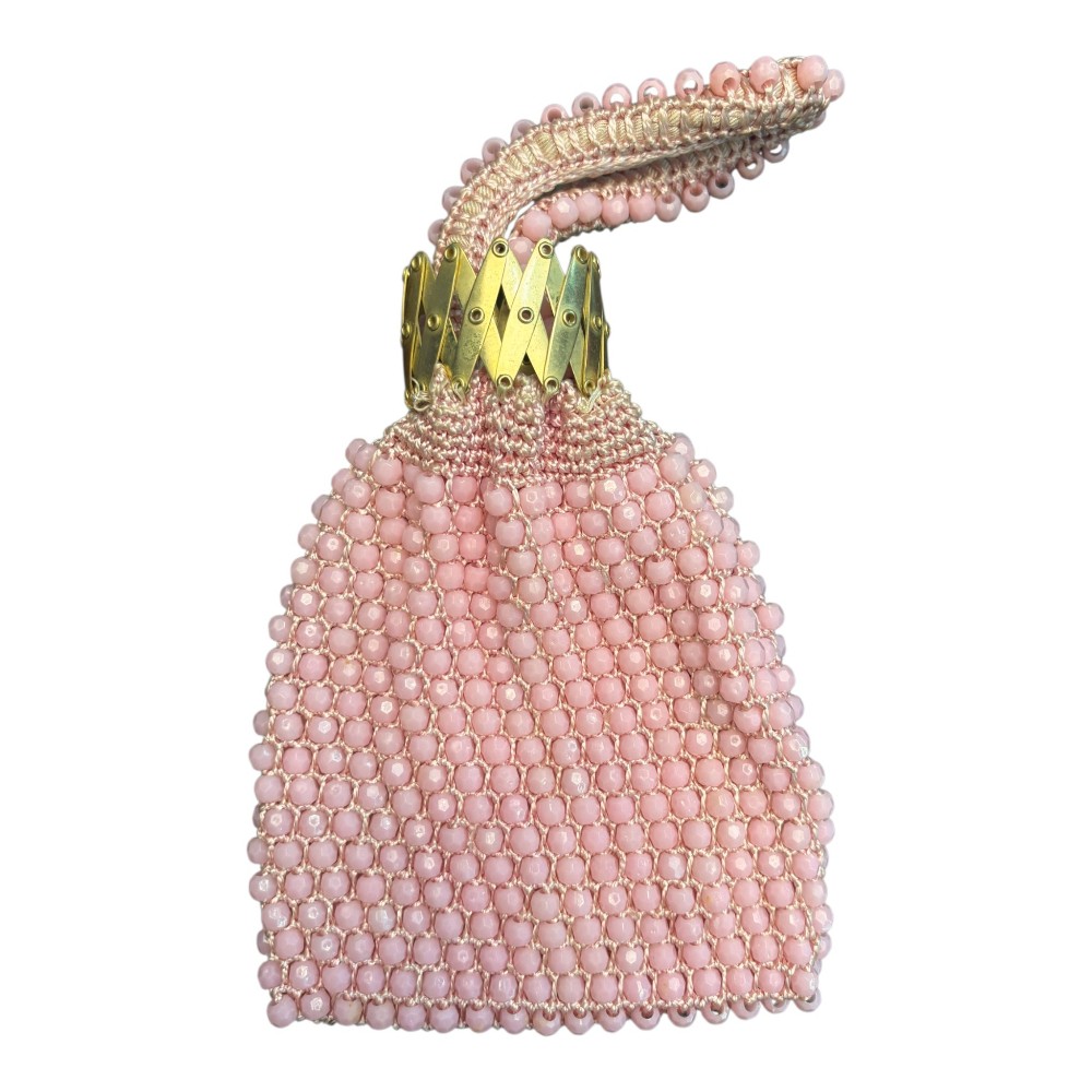 Le Jule Accordion-Top Beaded Miser Purse