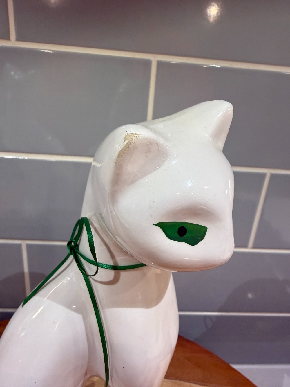 MCM Pair Ceramic Cat Figurine
