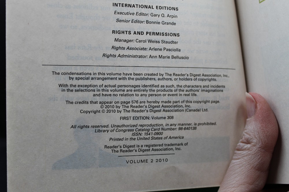 Hardcover Reader's Digest Vol 2 2010