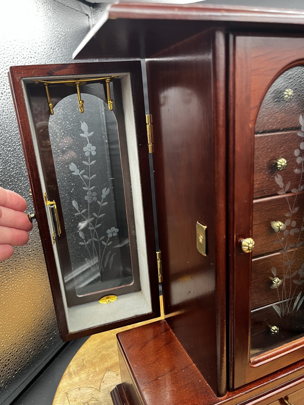 Vtg Double-sided Jewelry Armoire