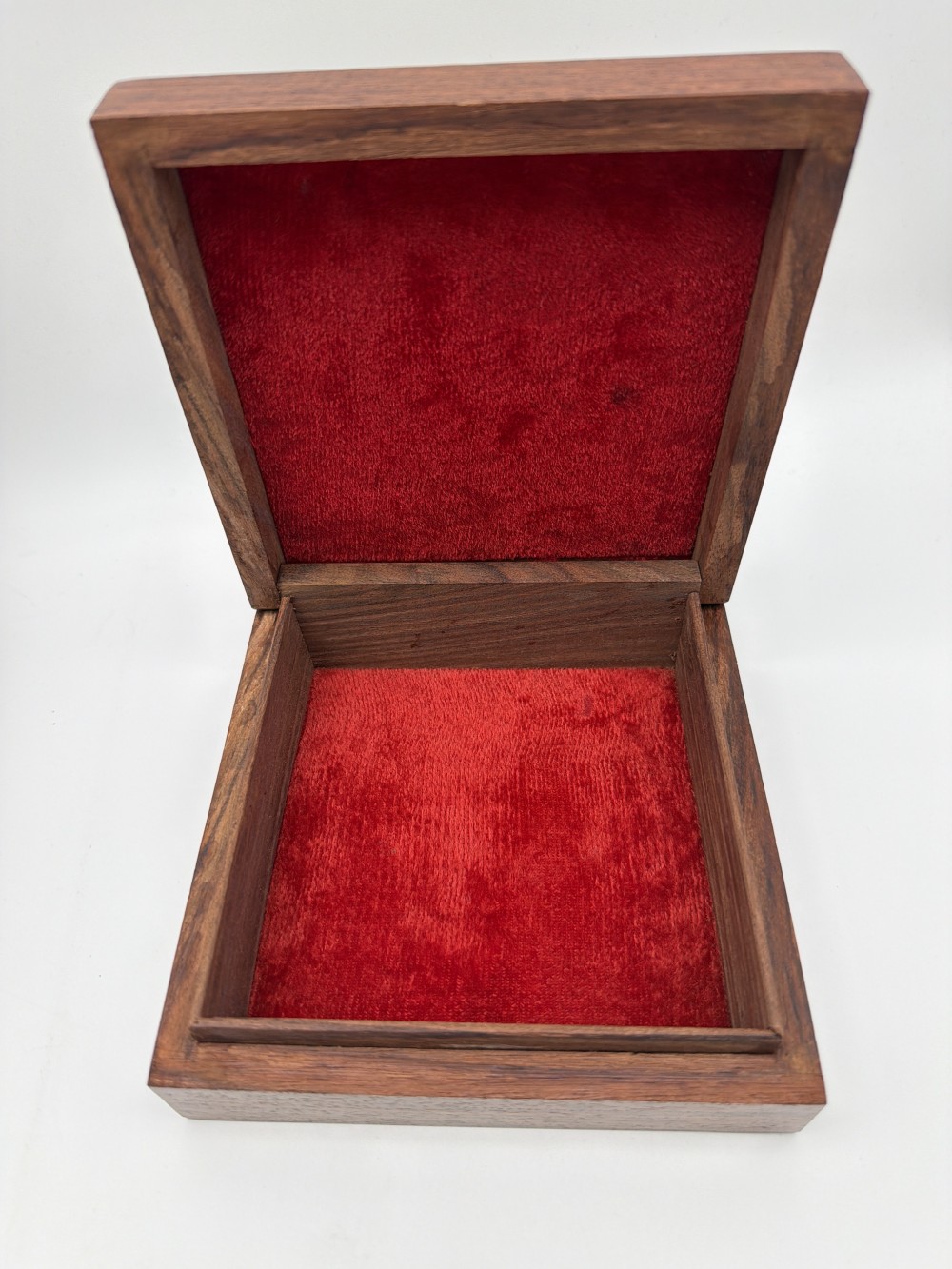 Vintage Wood & Brass Inlay Box