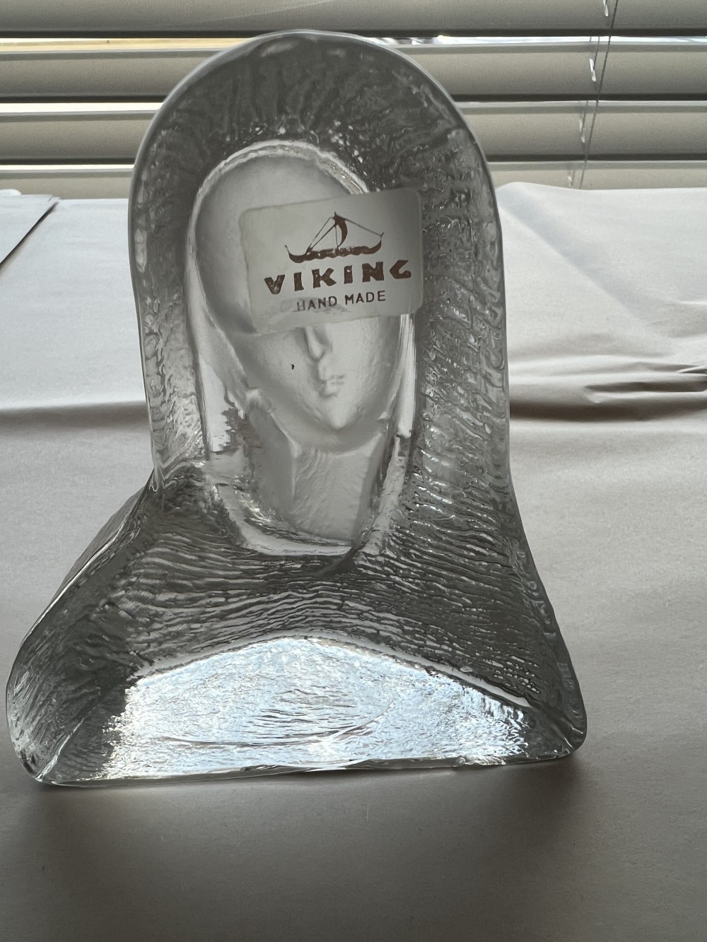 Kosta Boda Glass Madonna Sculpture