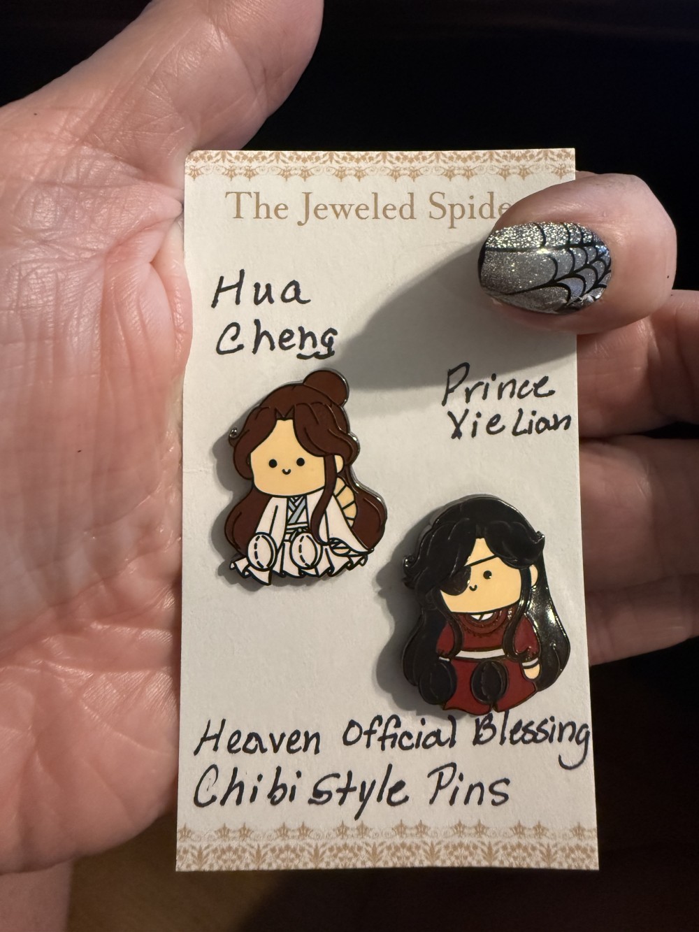 Xie Lian • Hua Cheng MXTX | TGFC Hualian, Kawaii Chibi Enamel Pin Kawaii Pin