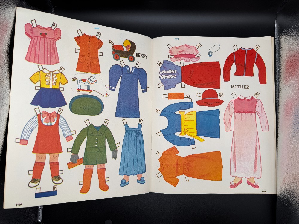 Vintage Paper Dolls - Doll House Cutouts Booklet