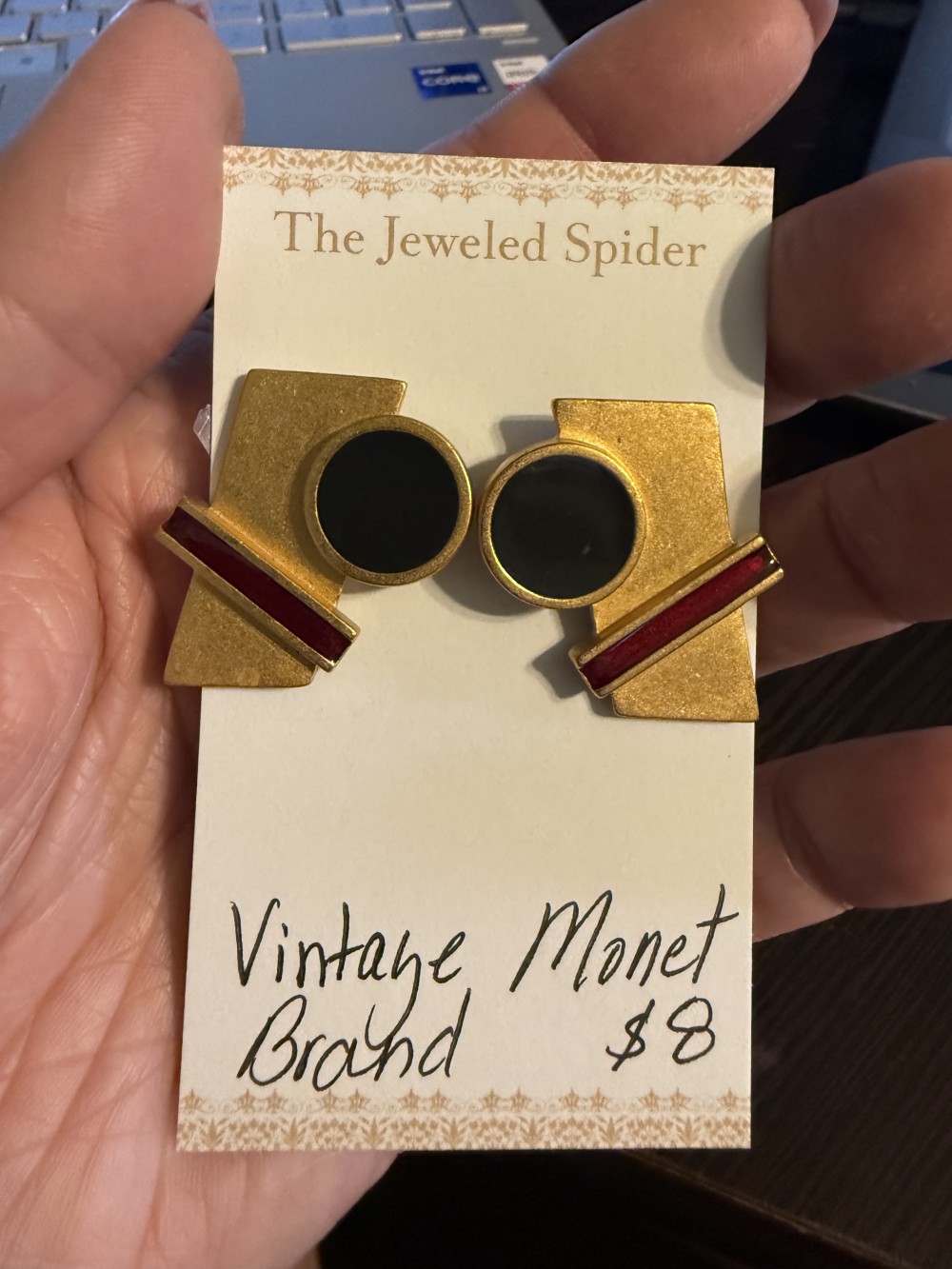 Vintage Stud Earrings - Monet