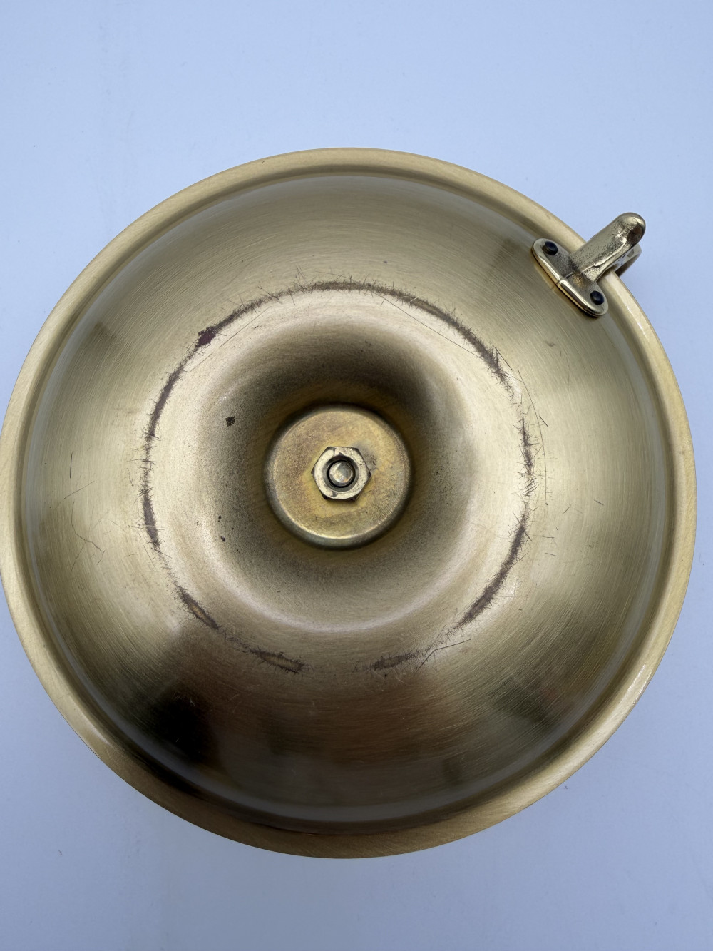 Brass Chamberstick Candle Holder with Finger Loop