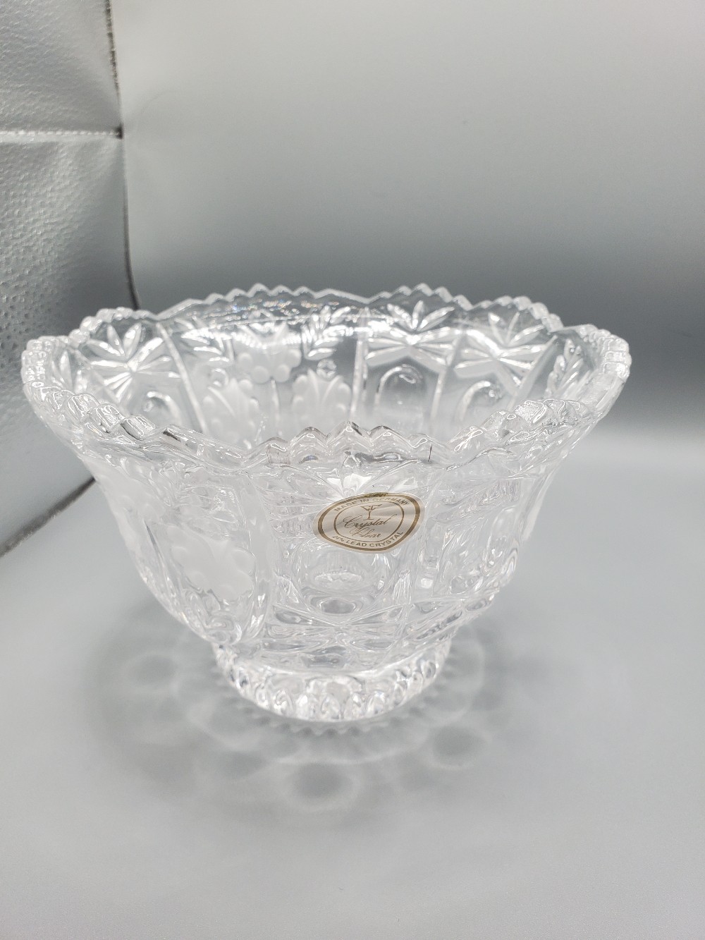 Annahutte 24 Lead Crystal Candy Dish Germany
