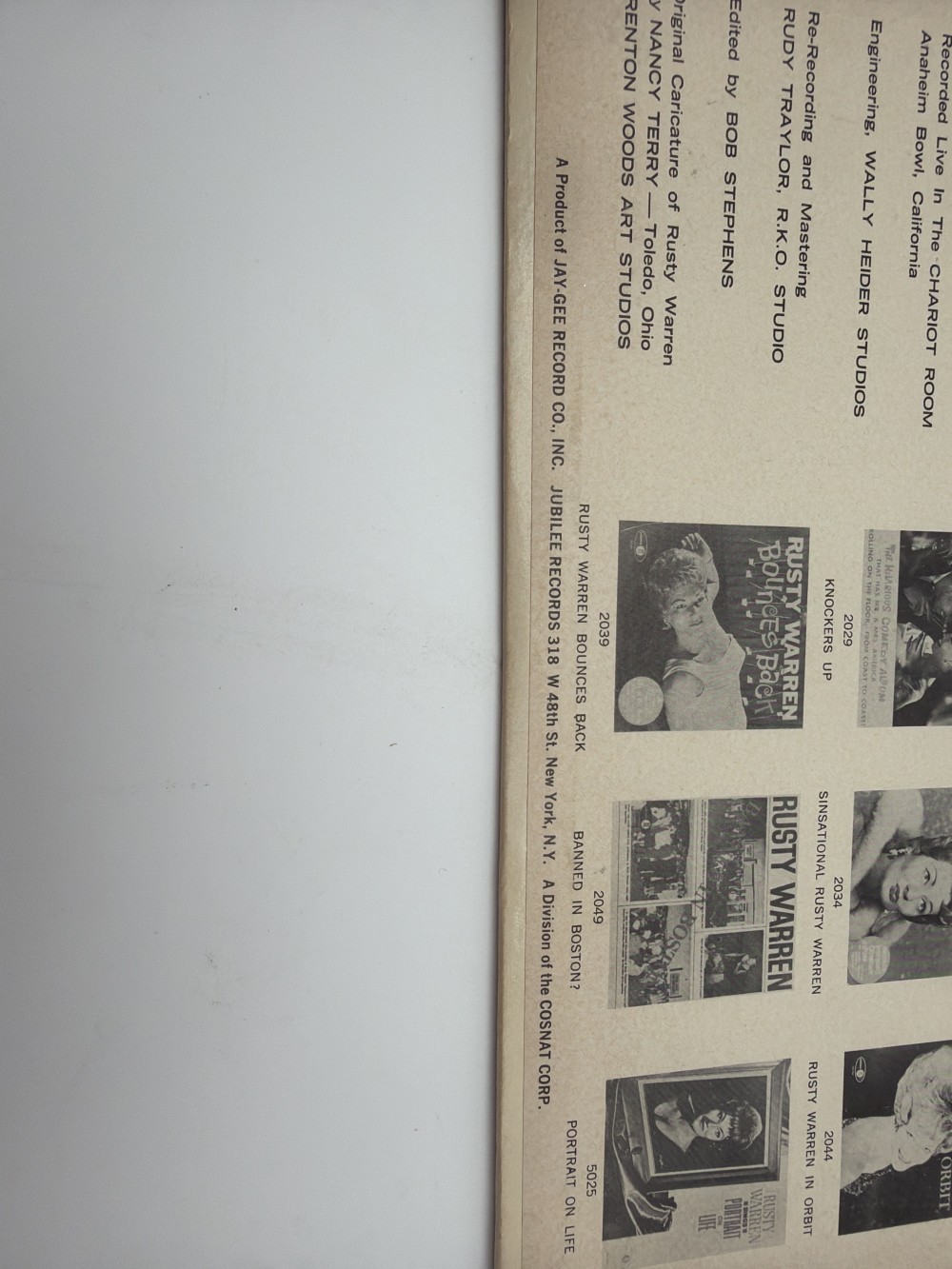 Vintage 1964 Rusty Warren “Sex-X-Ponent” Vinyl LP – Mid-Century Album Cover Decor