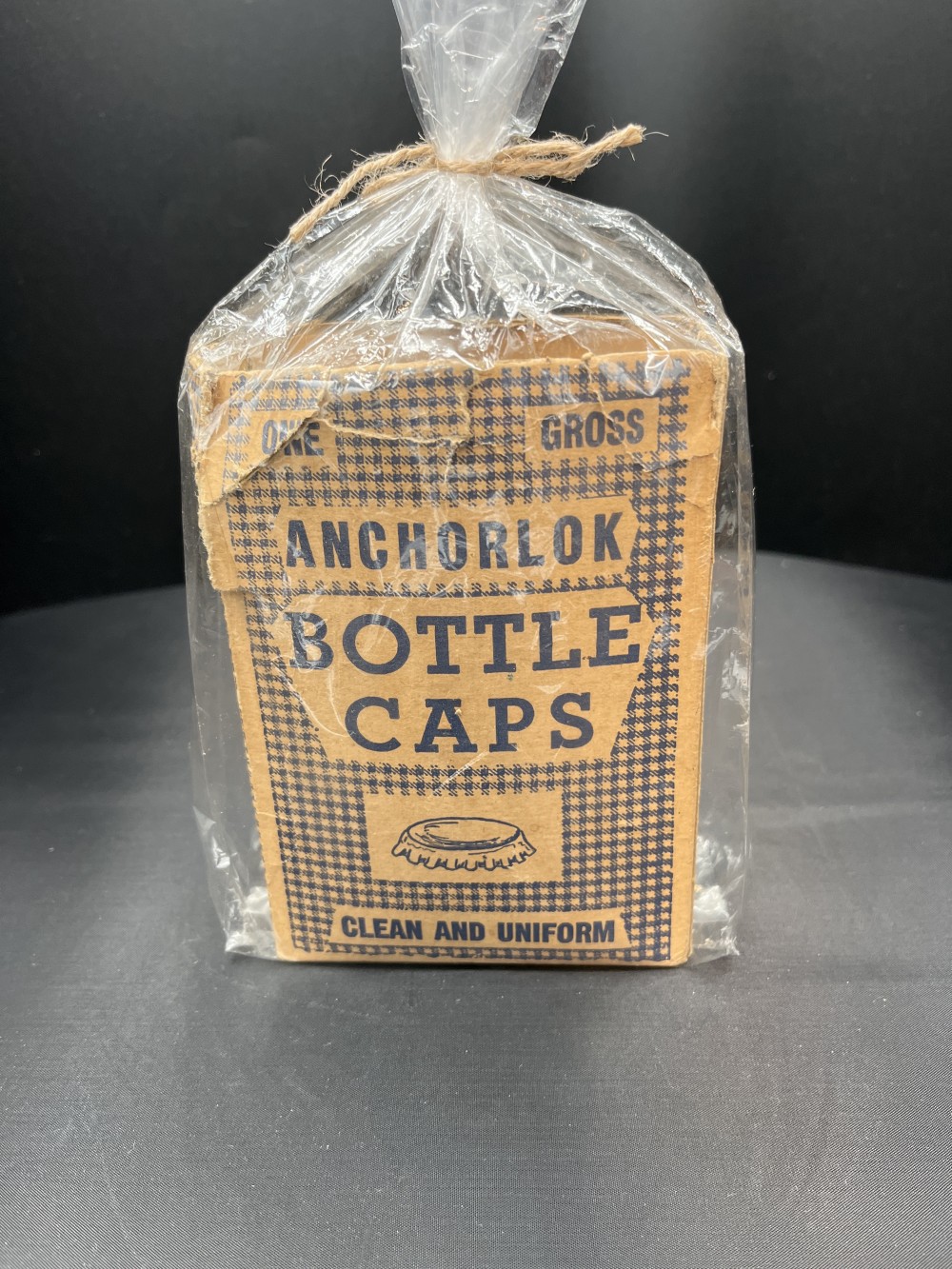 1940s Anchorlok Bottle Caps - open box