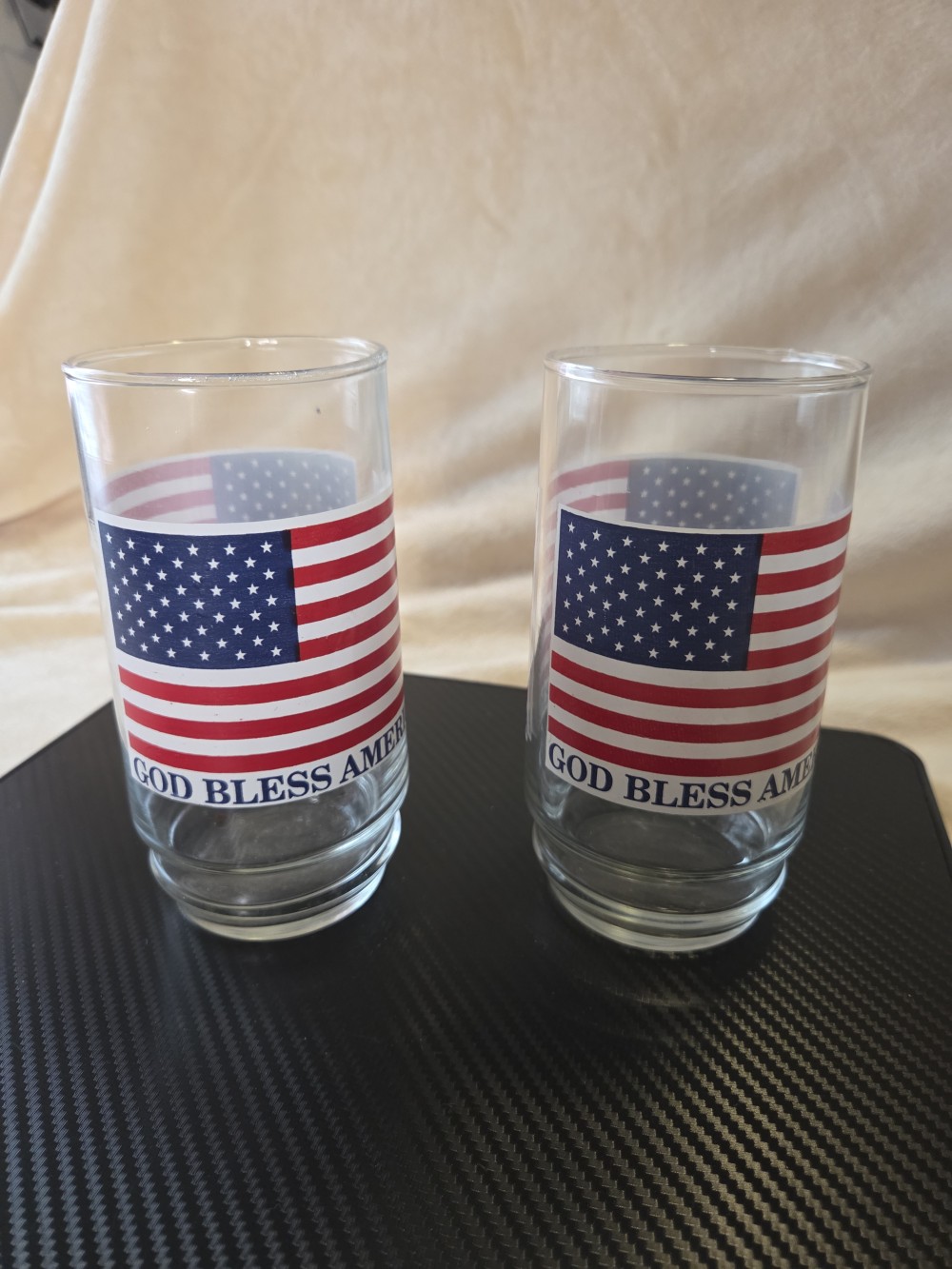 Set of 2 God Bless America Glasses